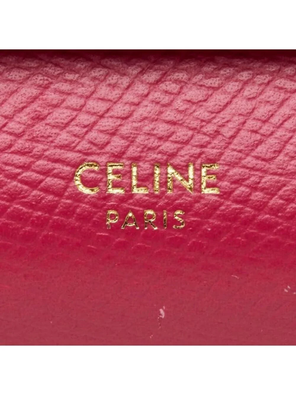 Celine Small Trifold Wallet Pink Leather